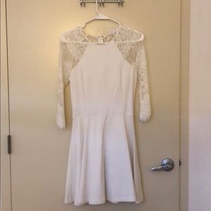 BB Dakota white lace dress.